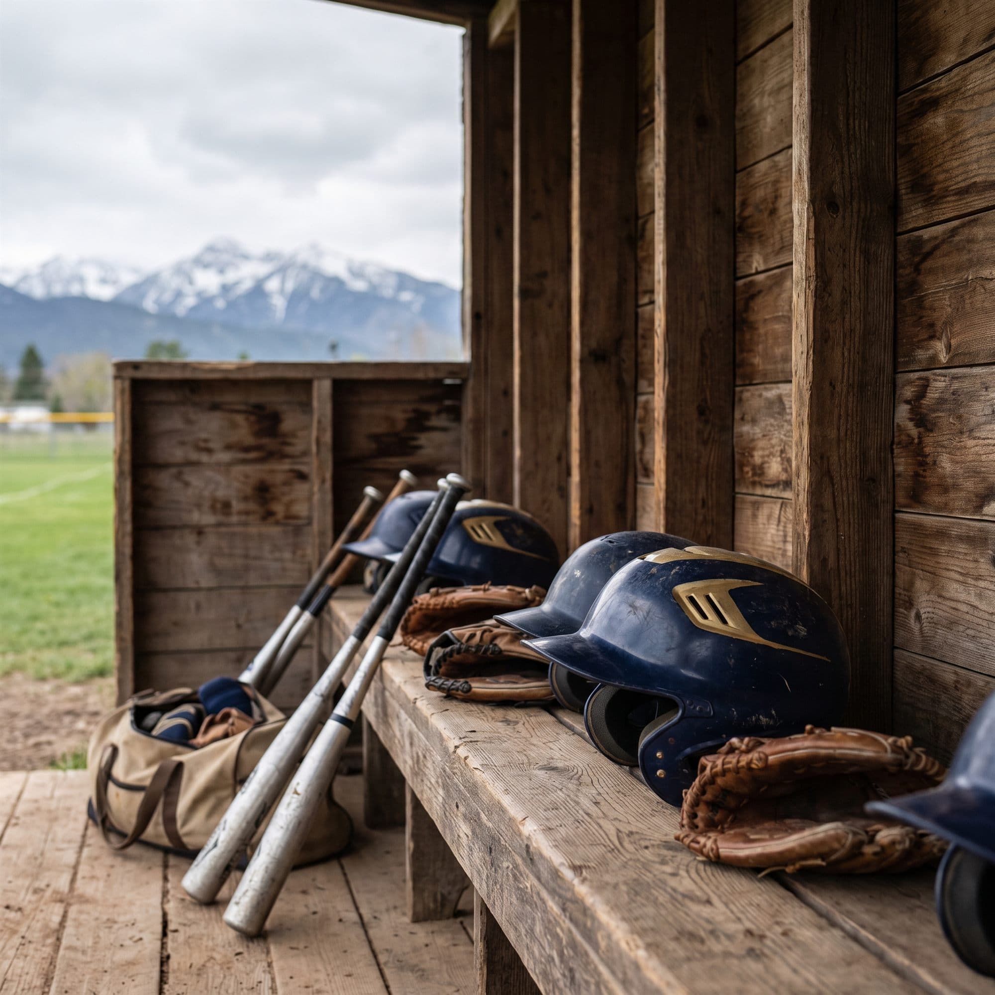 Quakes equipment in the dugout